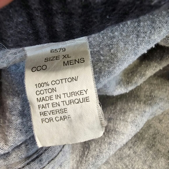 Woolrich Gray Black Striped Button Up Flannel Shirt Mens XL Long Sleeve Collared - Picture 5 of 6